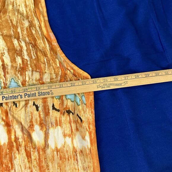 WeBeBop WE BE BOP Plus Orange Multi Sleeveless Maxi Dress 1X - Picture 4 of 5